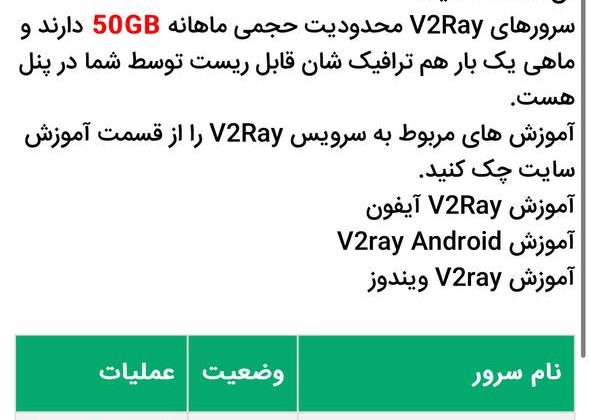 پنل V2Ray